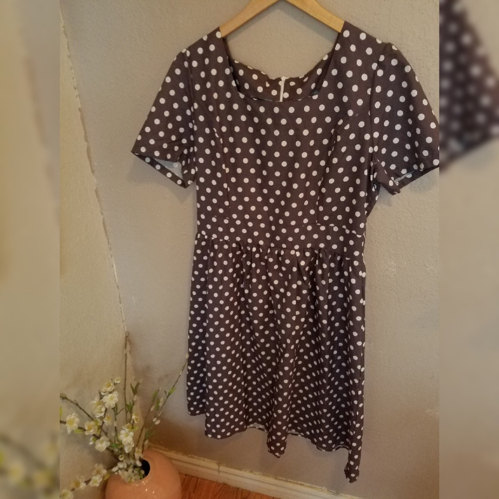Pin up+ polka dot dress